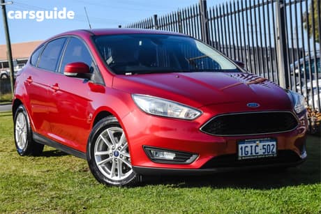 Red 2017 Ford Focus Hatchback Trend