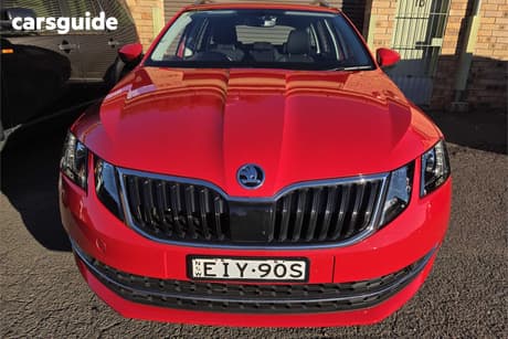 Red 2020 Skoda Octavia Wagon 110 Tsi Base
