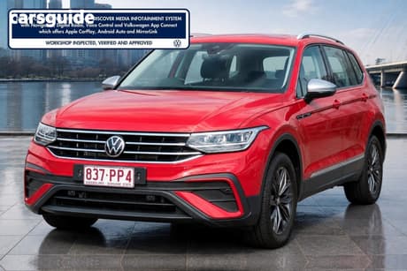 Red 2022 Volkswagen Tiguan Wagon Allspace 132Tsi Life