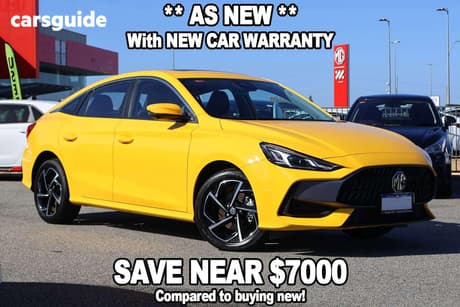 Yellow 2026 MG MG5 Sedan Essence