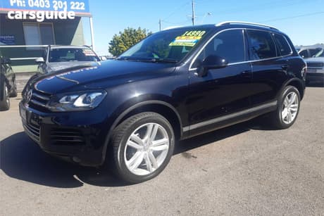 Black 2013 Volkswagen Touareg Wagon V6 Tdi