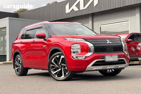 Red 2024 Mitsubishi Outlander Wagon Phev Exceed 5+2 Seat (Awd)