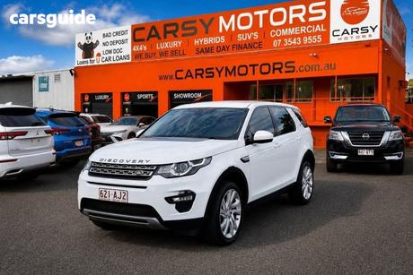 White 2015 Land Rover Discovery Sport SUV TD4 HSE
