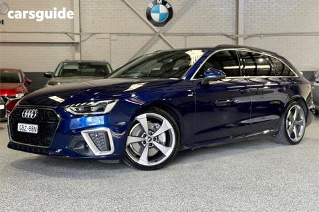 Blue 2021 Audi A4 Wagon Avant 45 Tfsi Quat S Line Mhev