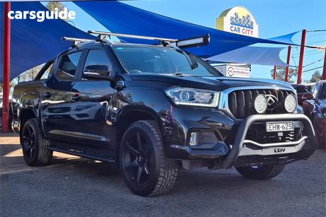 Black 2020 LDV T60 Double Cab Utility Trailrider 2 (4X4) D20