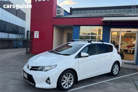 White 2014 Toyota Corolla Hatchback Ascent Sport