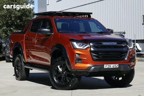 Orange 2023 Isuzu D-MAX Crew Cab Utility X-Terrain (4X4)