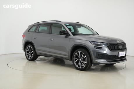 Grey 2022 Skoda Kodiaq Wagon Sportline (4X4) 132Tsi