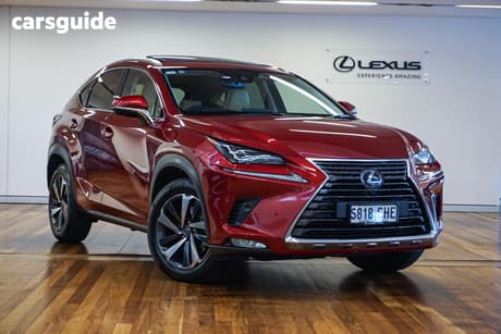 Red 2020 Lexus NX300H Wagon Sports Luxury Hybrid (Awd)