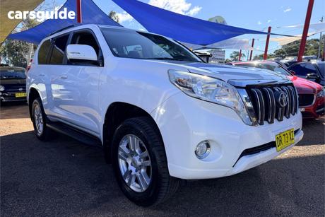 White 2013 Toyota Landcruiser Prado SUV GXL 4X4