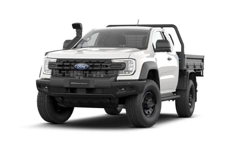 White 2025 Ford Ranger Super Cab Chassis Super Duty (4X4)