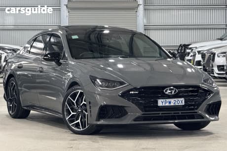 Grey 2021 Hyundai Sonata Sedan N Line