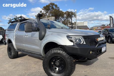 Silver 2012 Ford Ranger Dual Cab Utility Xlt 3.2 (4X4)