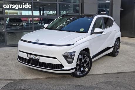 White 2026 Hyundai Kona Wagon Electric Premium Ext Range