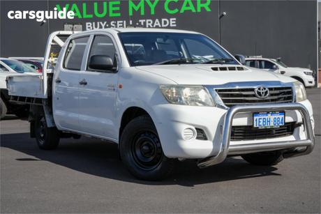 White 2012 Toyota Hilux Dual Cab Pick-up Sr