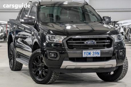 Black 2020 Ford Ranger Double Cab Pick Up Wildtrak 2.0 (4X4)