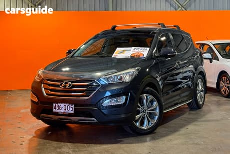 Blue 2015 Hyundai Santa FE Wagon Highlander Crdi (4X4)