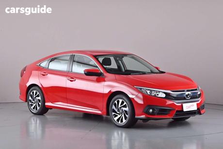Red 2016 Honda Civic Sedan Vti-S