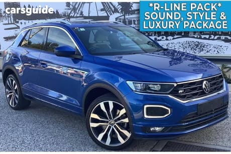Blue 2021 Volkswagen T-ROC Wagon 140Tsi Sport