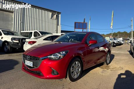 Red 2016 Mazda 2 Sedan Neo