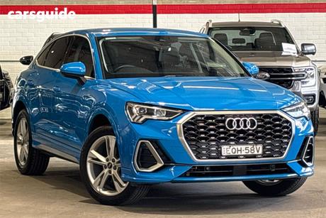 Blue 2021 Audi Q3 Sportback 35 Tfsi S Line