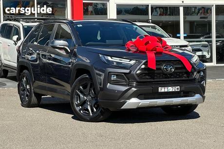 Grey 2025 Toyota RAV4 Wagon Edge (Awd) Hybrid