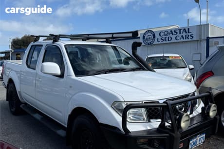 White 2011 Nissan Navara Dual Cab Pick-up St (4X4)