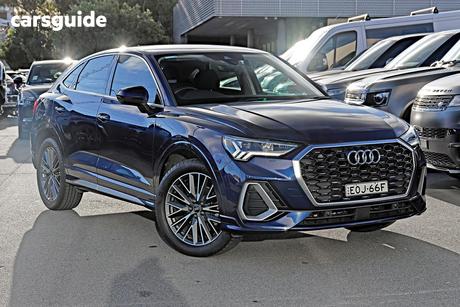 Blue 2021 Audi Q3 Sportback 35 Tfsi S Line