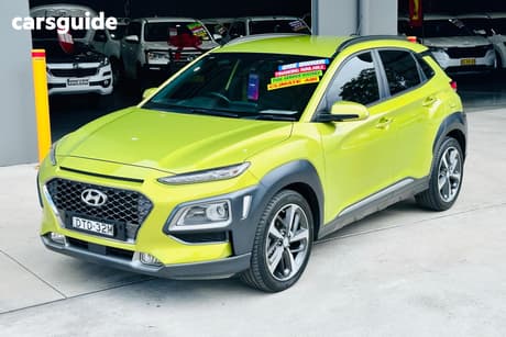 Yellow 2018 Hyundai Kona Wagon Highlander (Awd)