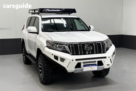 White 2021 Toyota Landcruiser Prado Wagon Gxl Flat Tailgate