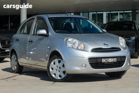 Silver 2013 Nissan Micra Hatchback St-L