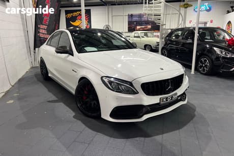 White 2017 Mercedes-Benz C63 Sedan S