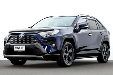 Blue 2021 Toyota RAV4 Wagon Cruiser (Awd) Hybrid