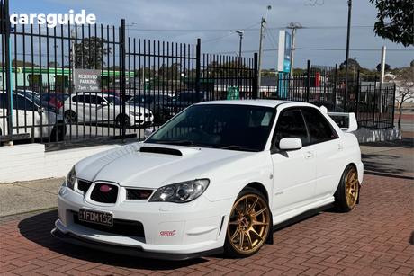 White 2005 Subaru Impreza Sedan Wrx Sti