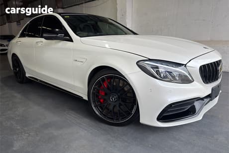 White 2017 Mercedes-Benz C63 Sedan S