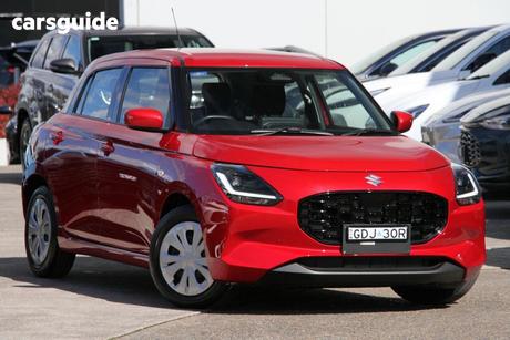 Red 2025 Suzuki Swift Hatchback Hybrid