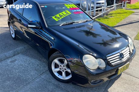 Black 2005 Mercedes-Benz C180 Coupe Kompressor