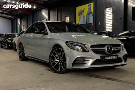 Silver 2019 Mercedes-Benz C43 Sedan 43