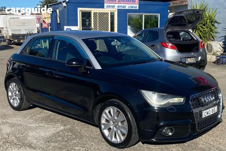Black 2012 Audi A1 Hatchback Sportback 1.4 Tfsi Ambition
