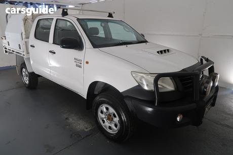 White 2012 Toyota Hilux Dual Cab Chassis Sr (4X4)