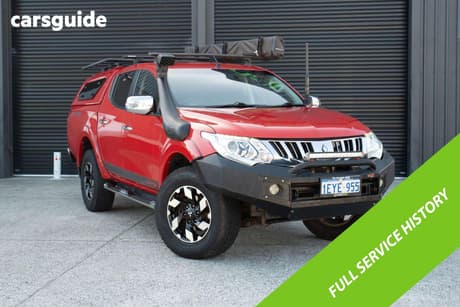 Red 2015 Mitsubishi Triton Dual Cab Utility Gls (4X4)