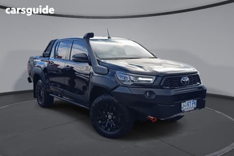 Black 2021 Toyota Hilux Double Cab Pick Up Rugged X (4X4)