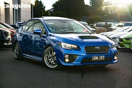 Blue 2017 Subaru WRX Sedan Sti Premium
