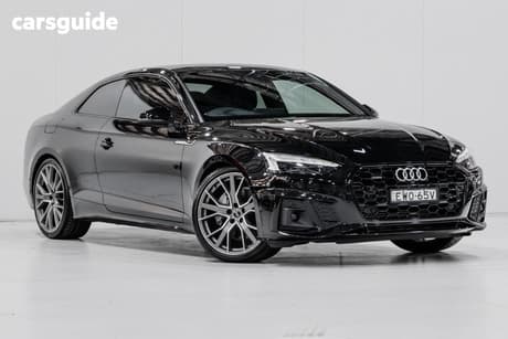 Black 2021 Audi A5 Coupe 45 Tfsi Quattro S Line Mhev