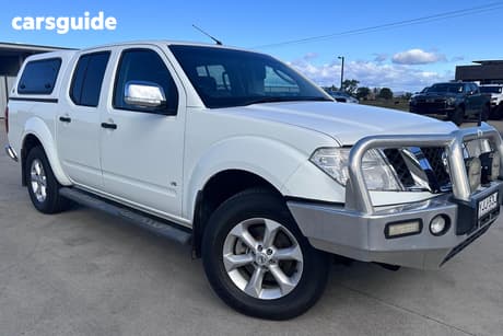 White 2012 Nissan Navara Dual Cab Utility St-X 550 (4X4)
