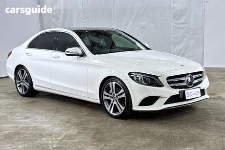 White 2019 Mercedes-Benz C300 Sedan