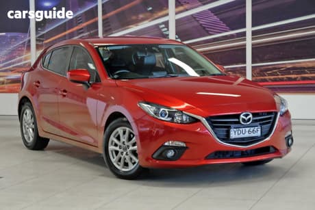 Red 2015 Mazda 3 Hatchback Touring