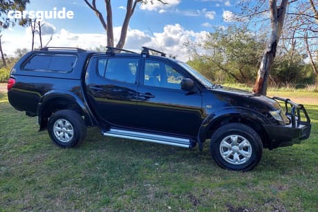 Black 2014 Mitsubishi Triton Double Cab Utility Glx (4X4)
