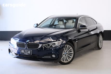 Blue 2015 BMW 420I Coupe Gran Coupe Luxury Line