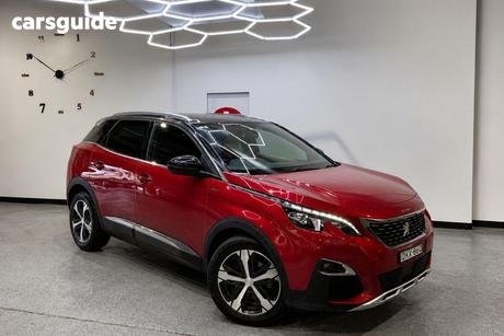 Red 2018 Peugeot 3008 Wagon Gt Line